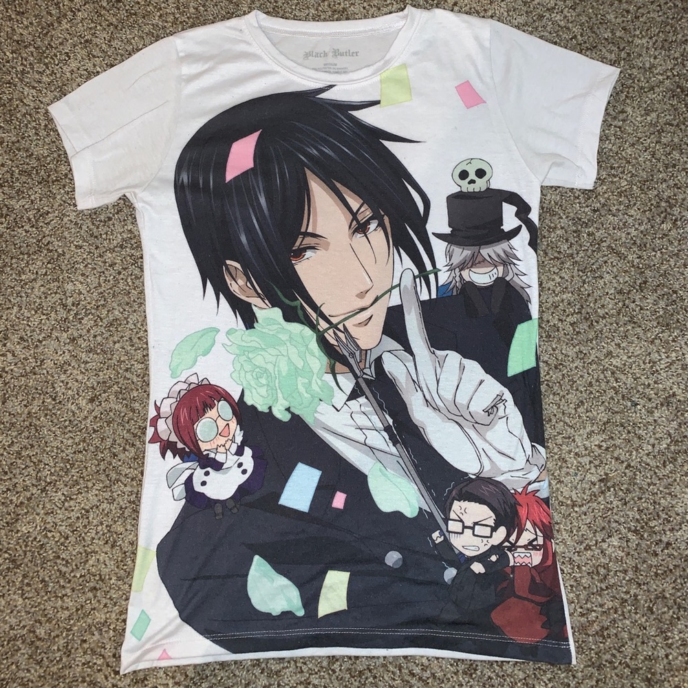 Black Butler White T-Shirt